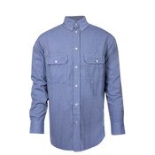 TECGEN 6oz FR Button Down Shirt in Light Blue